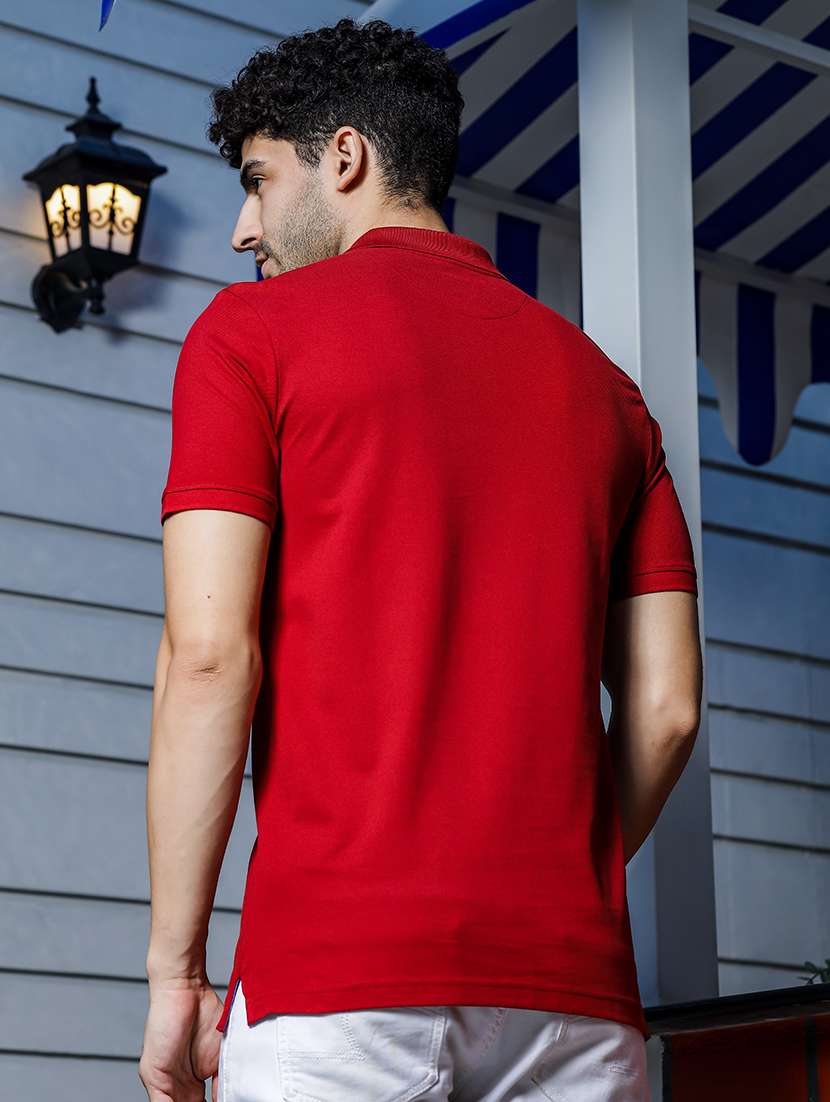 men solid short sleeves polo t-shirt - 21552887 -  Standard Image - 2