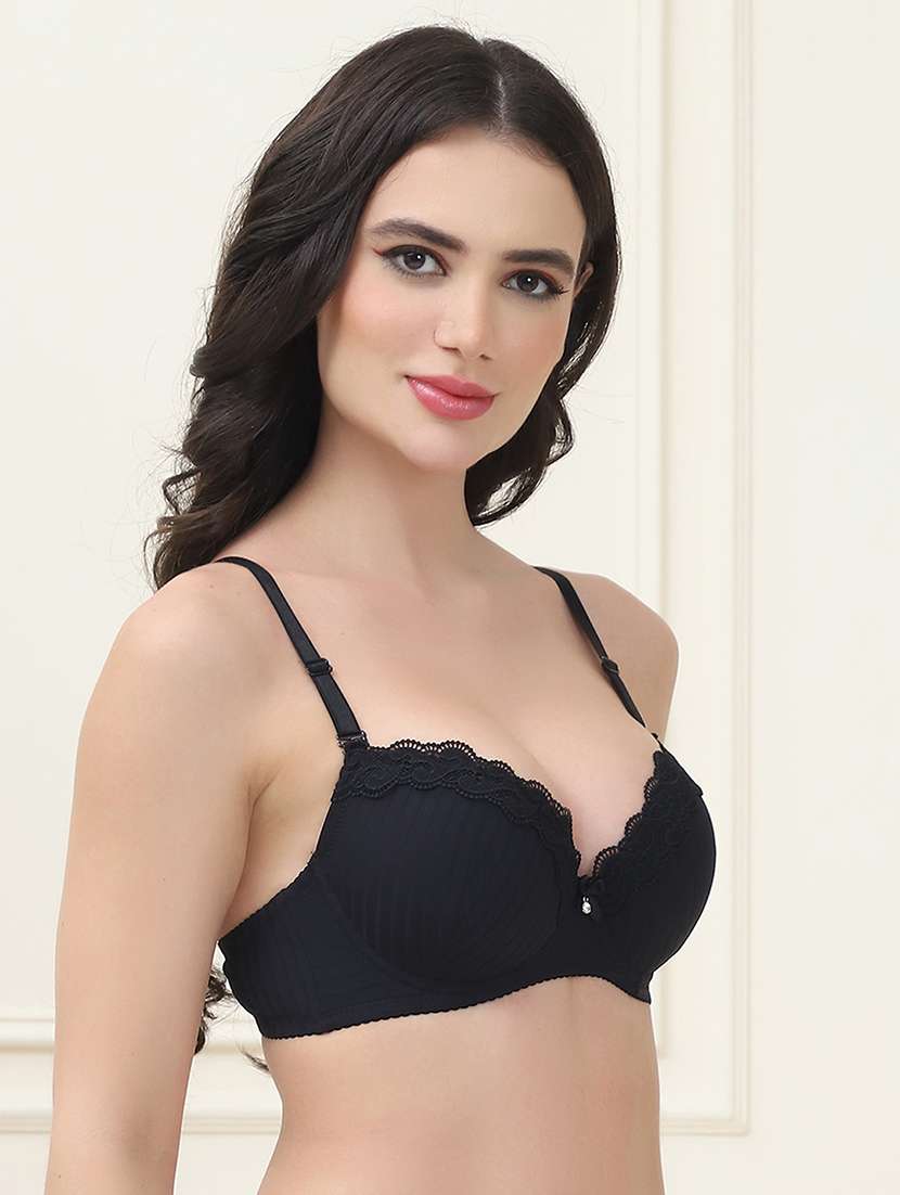 women self design t-shirt bra - 21552979 -  Standard Image - 2