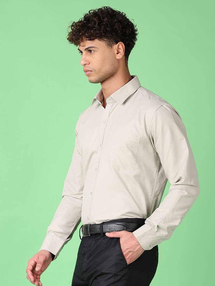 men long sleeves solid formal shirt - 21553297 -  Standard Image - 2