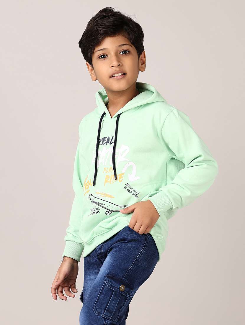 boys front print long sleeve sweatshirts - 21553324 -  Standard Image - 2