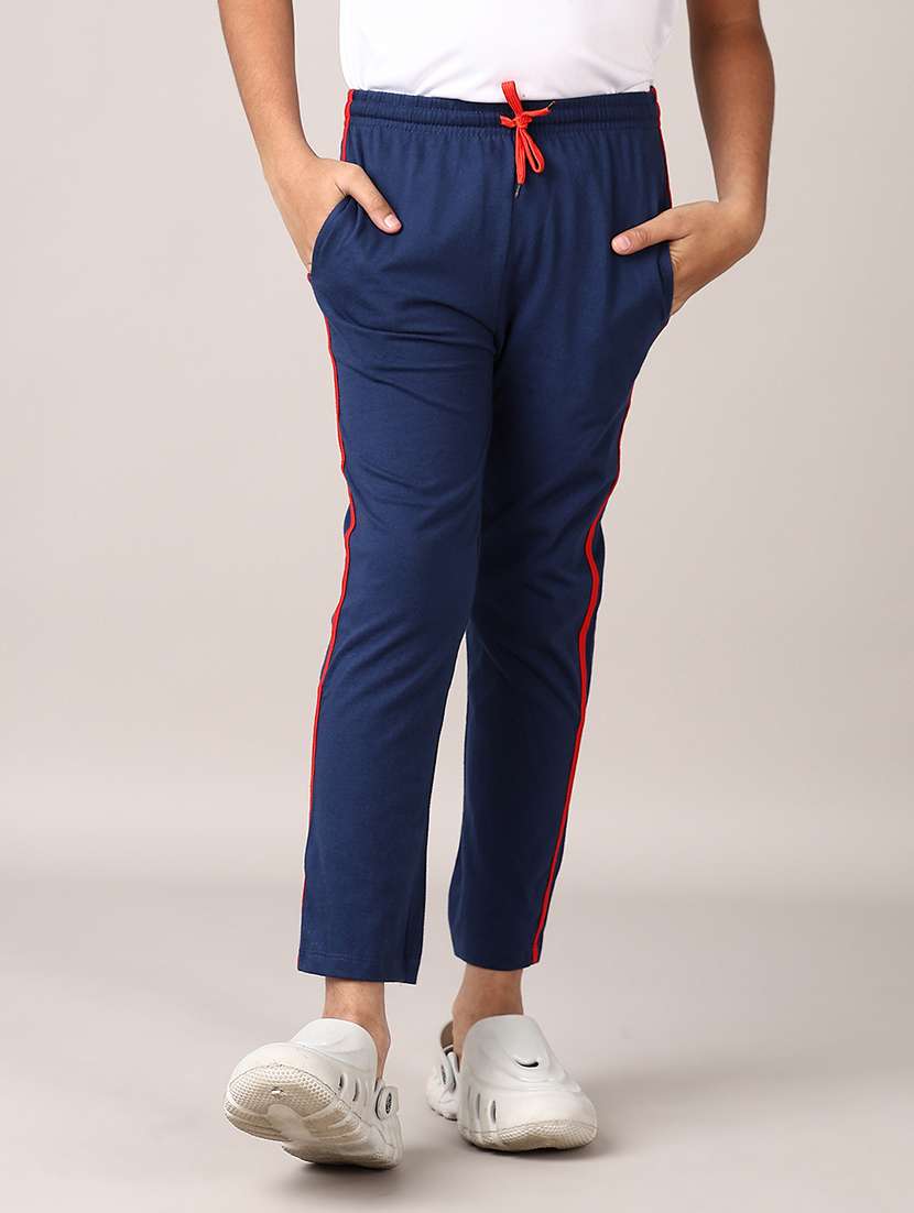 boys blue solid pyjamas
