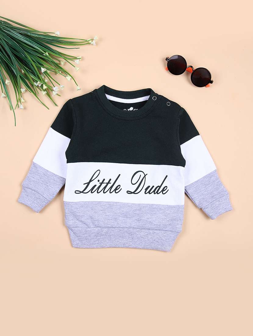 kids printed long sleeve sweater