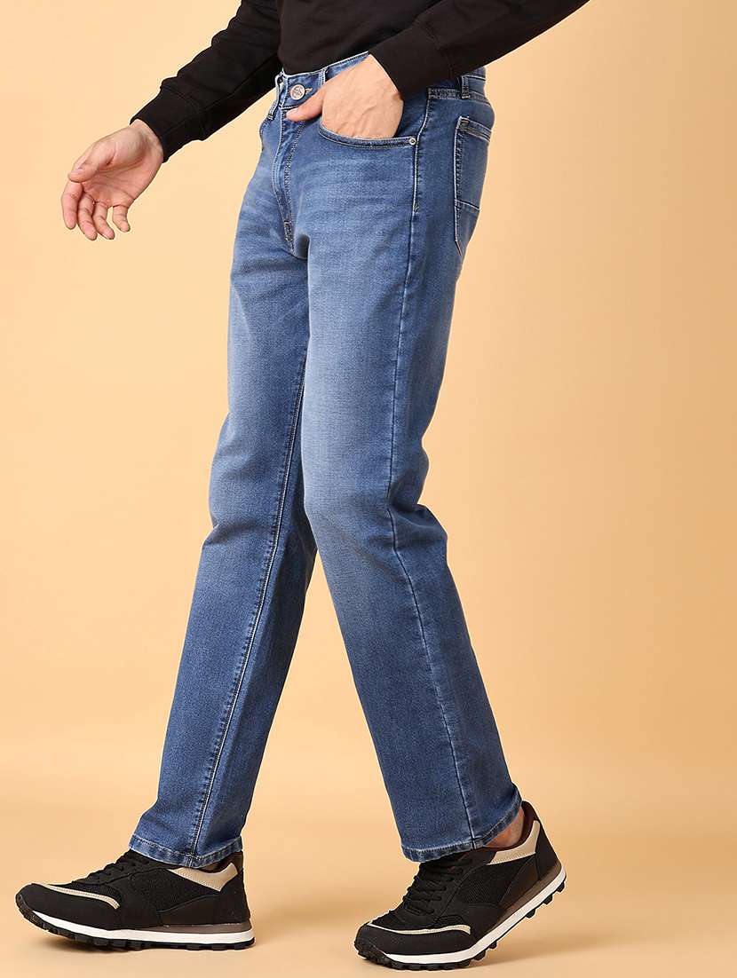 men mid rise plain jeans - 21553674 - Standard Image - 2