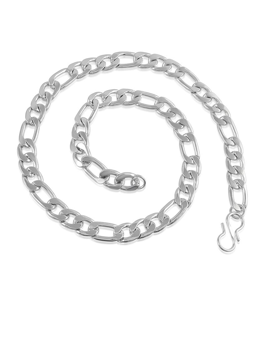 silver stainless steel chain necklace - 21553700 - Standard Image - 2