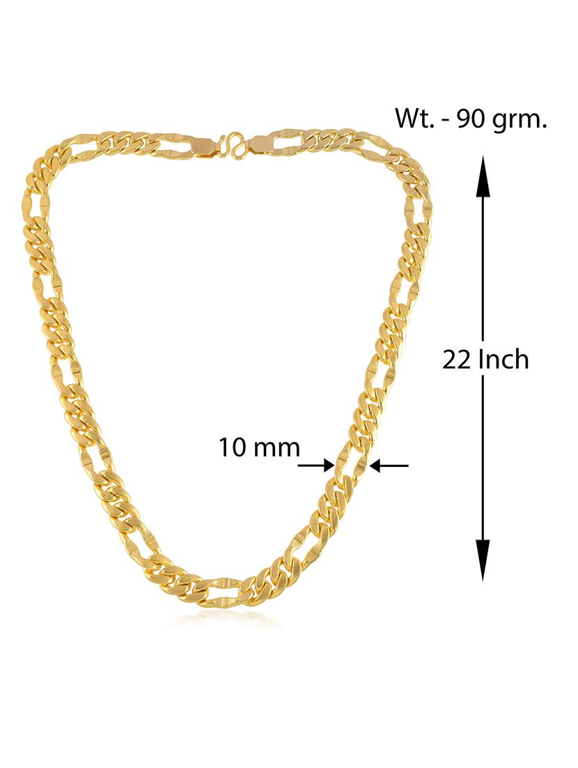 gold brass chain necklace - 21553705 - Standard Image - 2