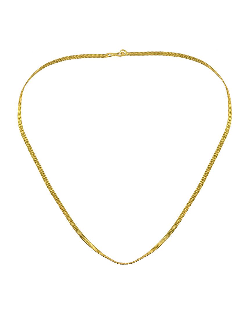 pack of 3 gold brass chain necklace - 21553709 - Standard Image - 2