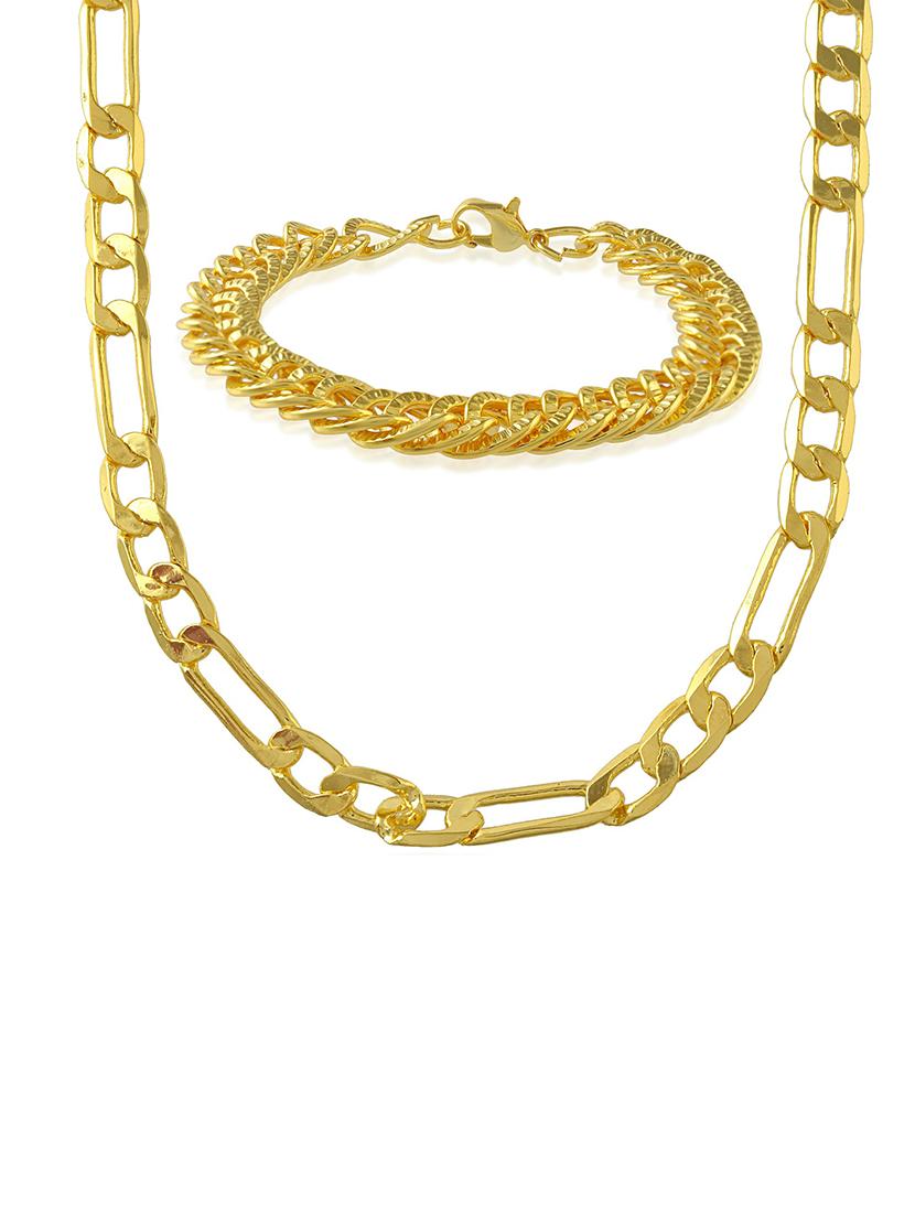 gold brass chain necklace - 21553710 - Standard Image - 2