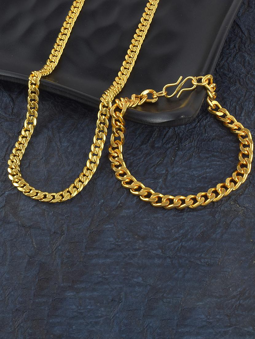 gold brass chain necklace - 21553714 - Zoom Image - 0