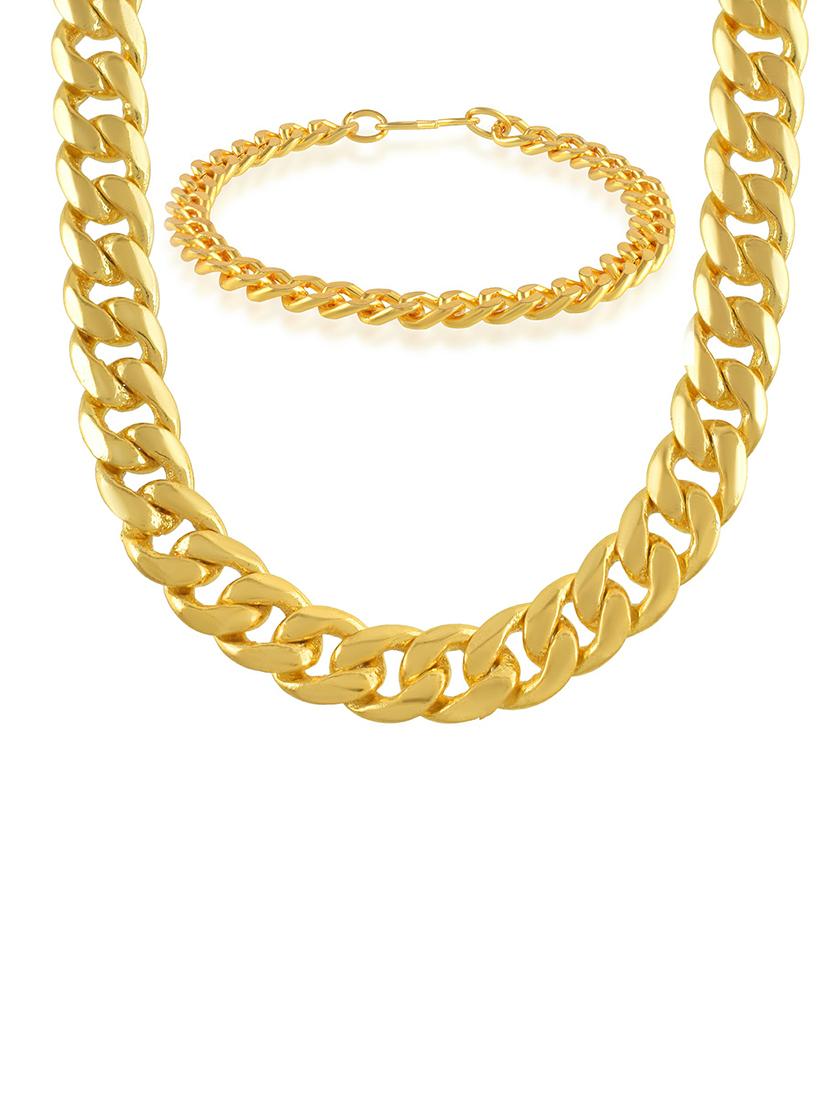 gold brass chain necklace - 21553714 - Standard Image - 2