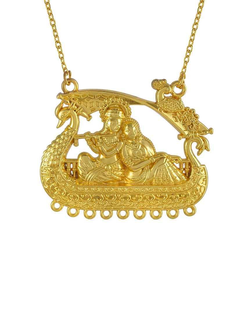 gold brass statement necklace - 21553743 - Standard Image - 2