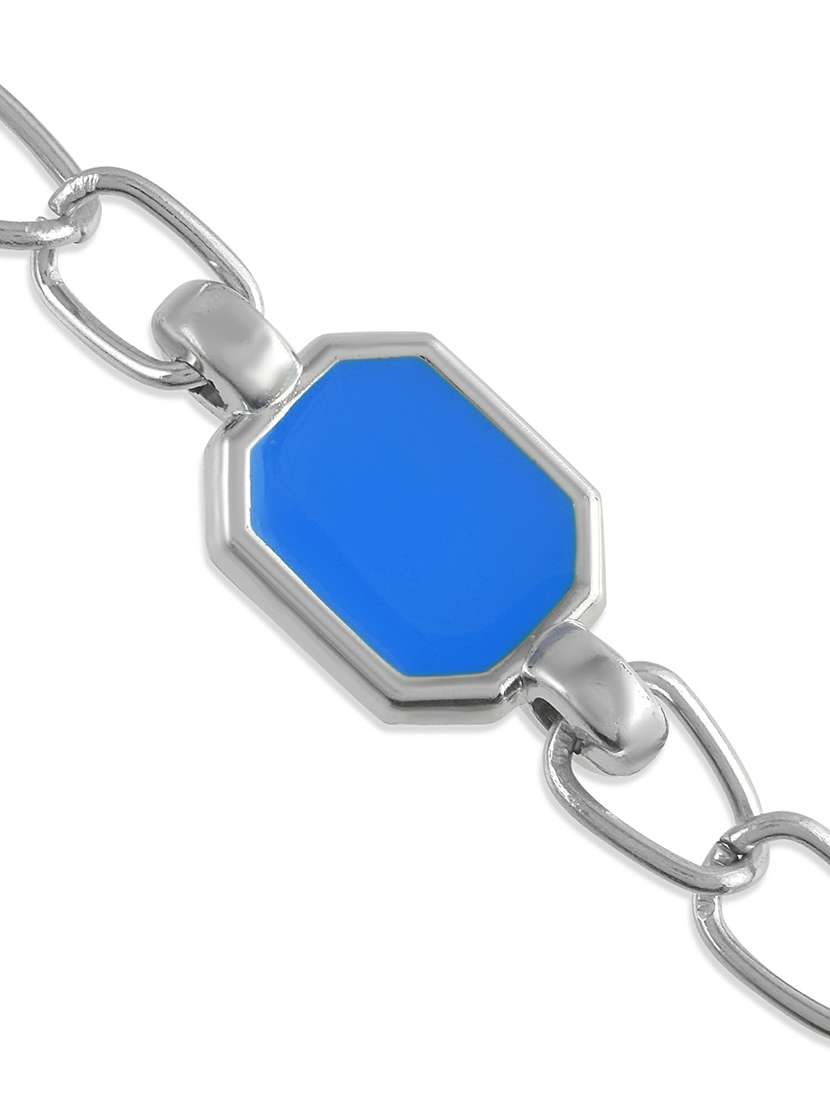 silver stainless steel bracelet - 21553756 -  Standard Image - 2