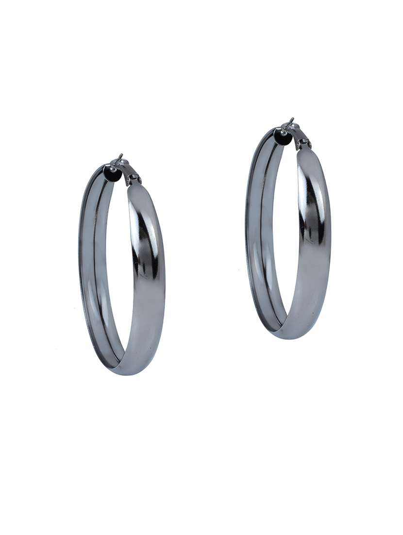 gold plastic hoop earring