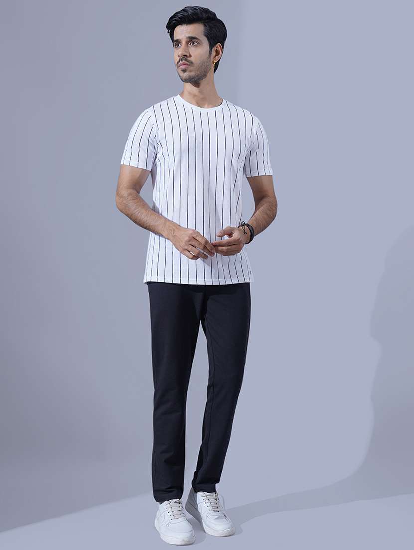 men stripes round neck t-shirt - 21553866 -  Standard Image - 2
