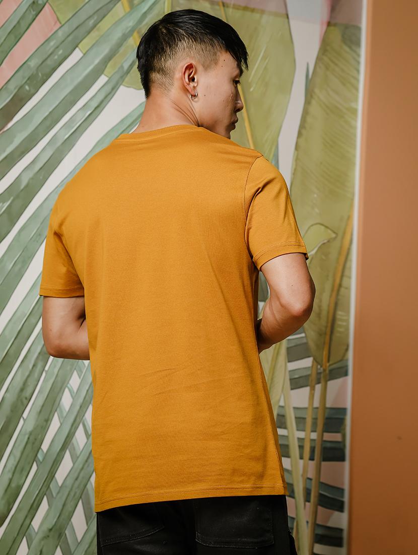 men chest print round neck t-shirt - 21553871 - Standard Image - 2