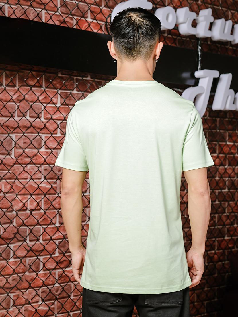 men front print round neck t-shirt - 21553876 - Standard Image - 2