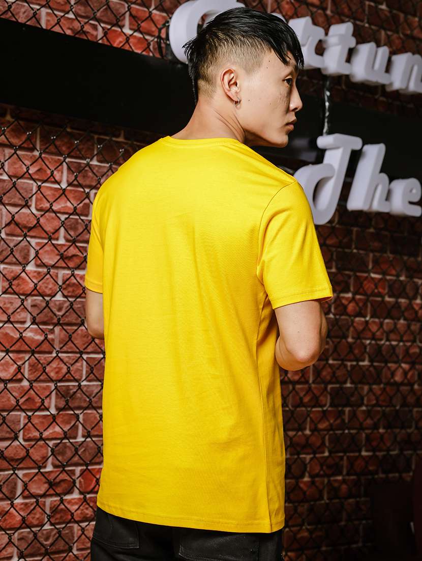 men front print round neck t-shirt - 21553877 - Standard Image - 2