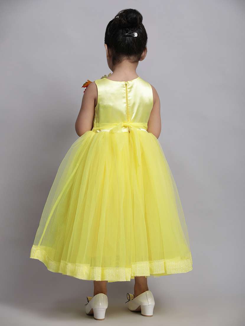 girls full length self-designed frock - 21553882 -  Standard Image - 2
