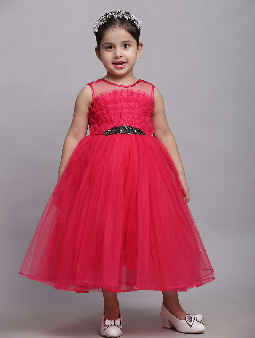 girls full length self-designed frock