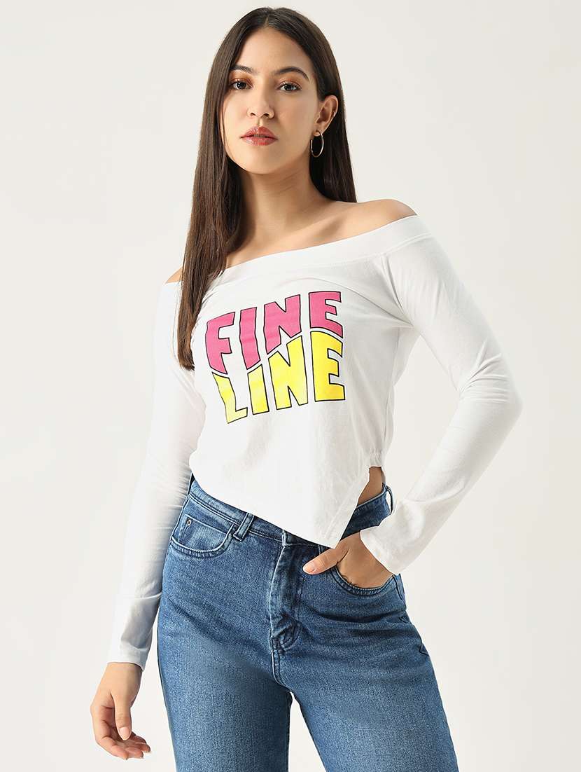 women white typography regular t-shirt - 21554023 -  Standard Image - 2