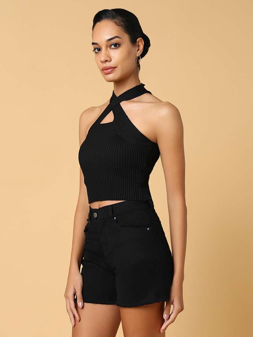 women black self-designed regular top - 21554033 -  Standard Image - 2