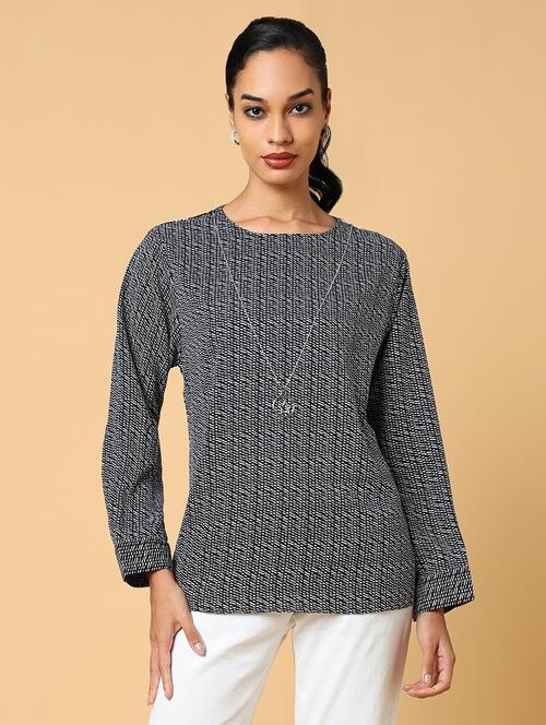 women black printed regular top - 21554098 -  Standard Image - 0