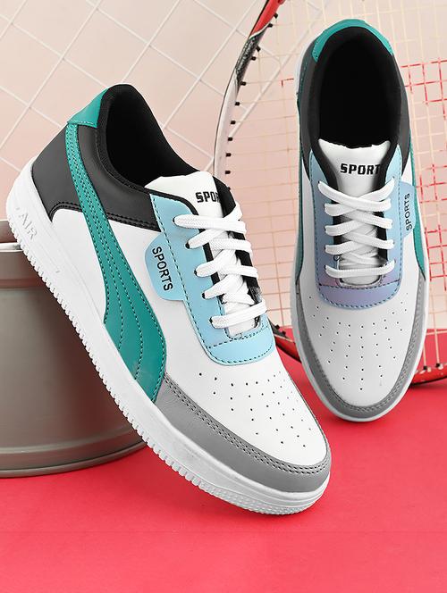 men color block lace up sneaker - 21554747 -  Standard Image - 0