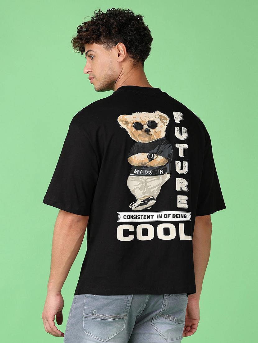 men round neck front & back print t-shirt - 21554866 - Standard Image - 2