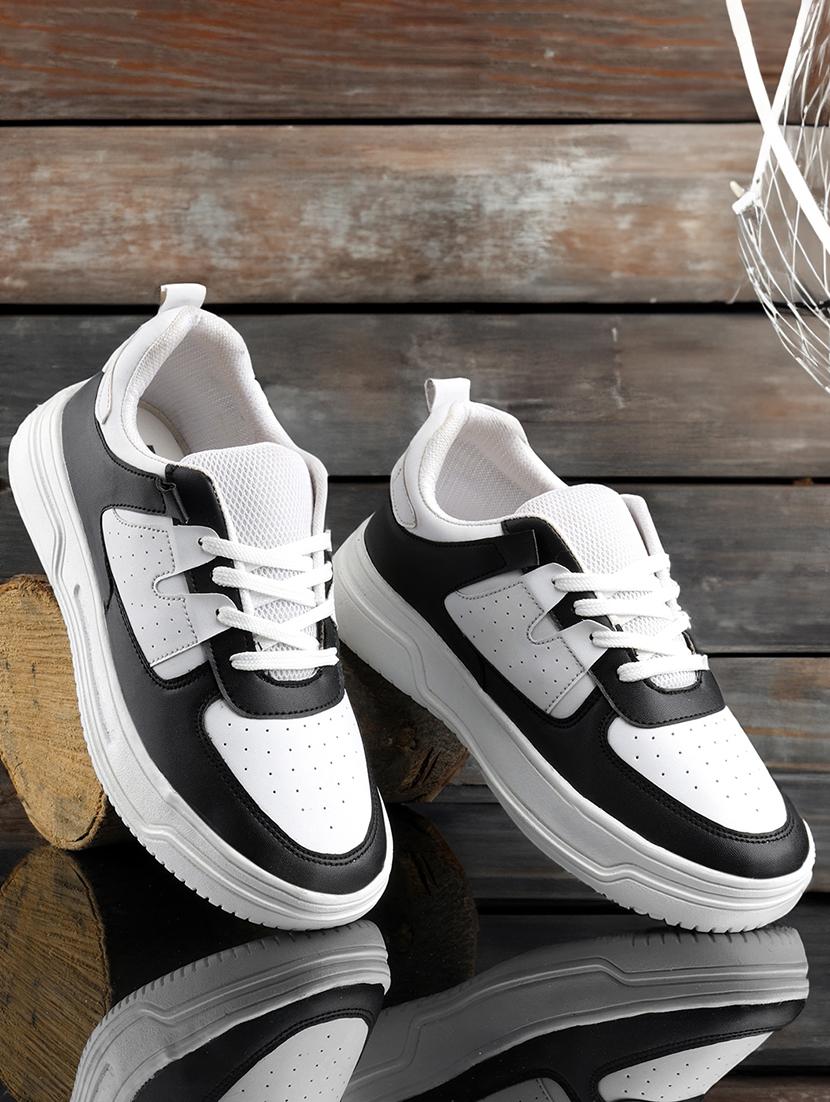 men color block lace up sneakers - 21555171 -  Zoom Image - 0
