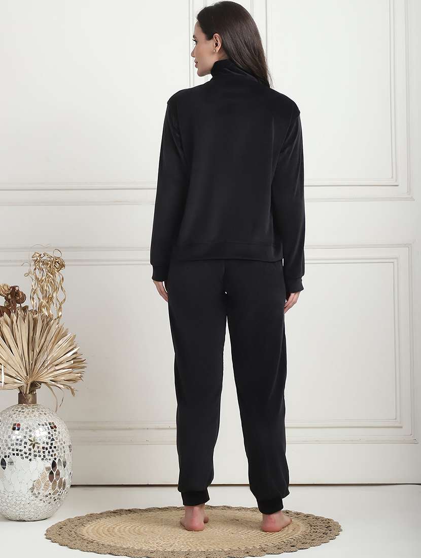 women solid pyjama nightwear set - 21555650 -  Standard Image - 2