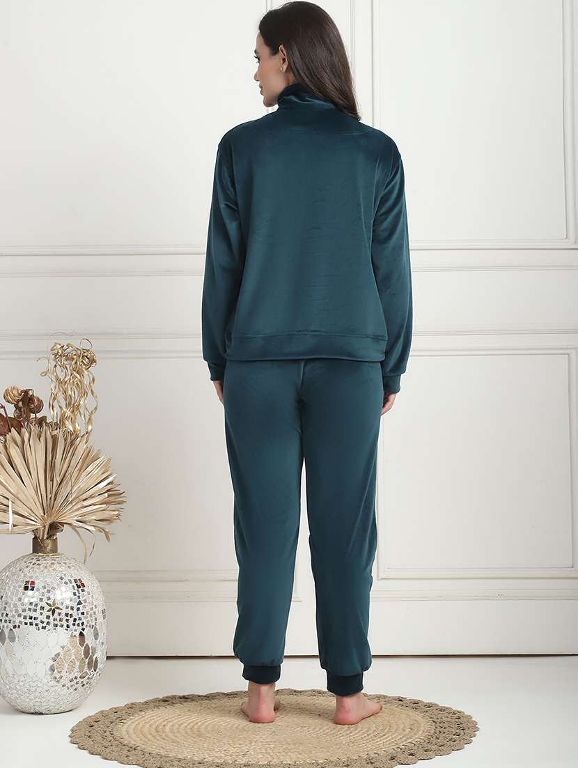 women solid pyjama nightwear set - 21555651 -  Standard Image - 2