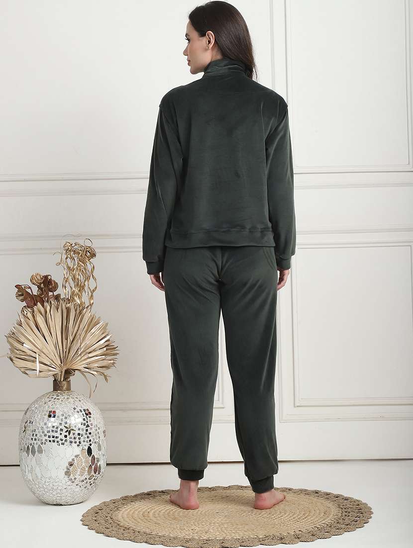 women solid pyjama nightwear set - 21555657 -  Standard Image - 2