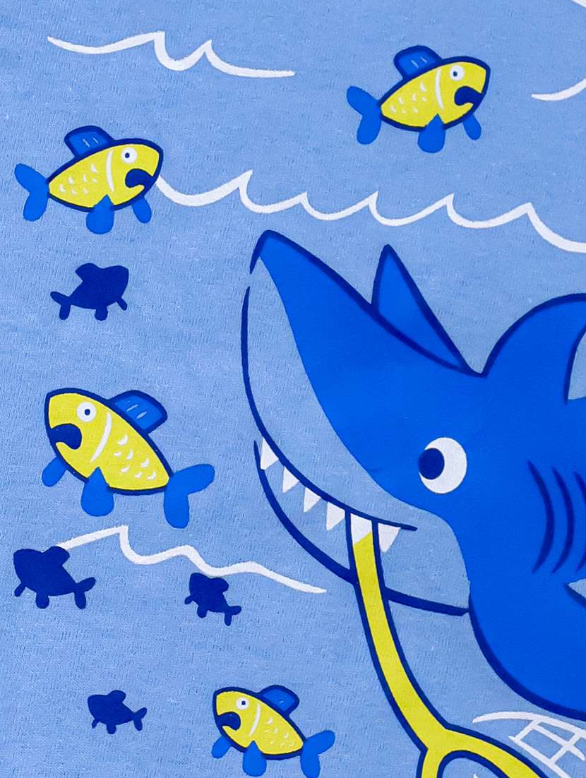 Boys Round Neck Graphic Printed T-shirt - 21555860 -  Standard Image - 2