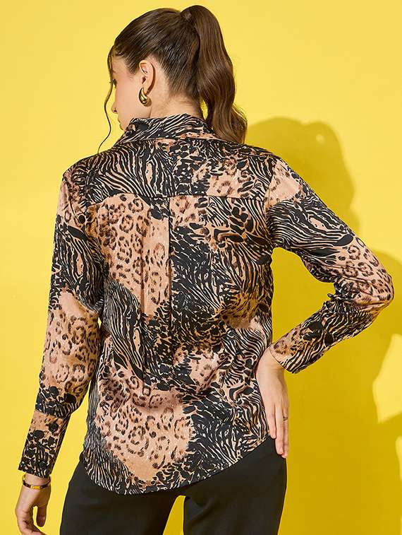 women animal printed collared shirt  - 21555882 -  Standard Image - 2