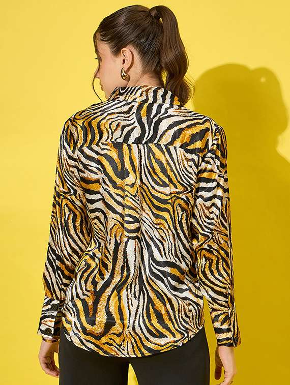 women animal printed collared shirt  - 21555884 -  Standard Image - 2