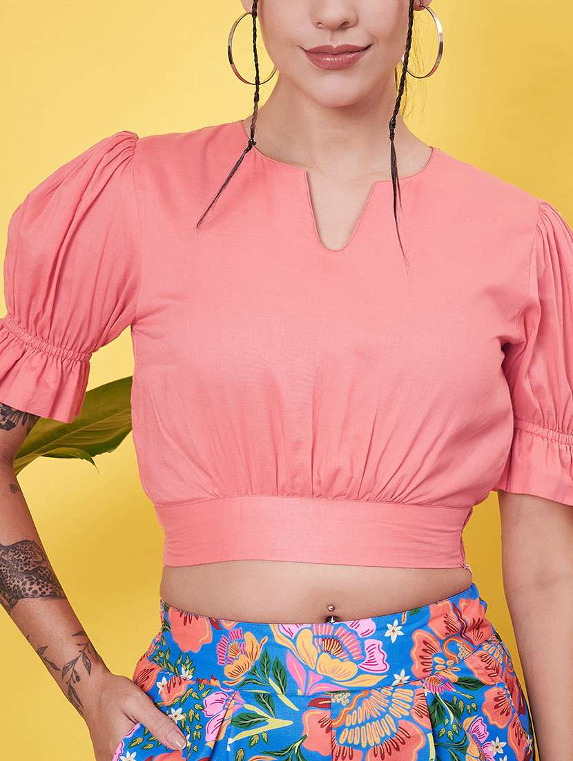 women floral printed top & palazzo co-ord set - 21555930 -  Standard Image - 7