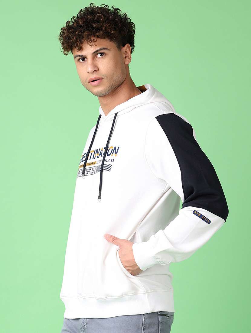 men long sleeves color block sweatshirt - 21556056 -  Standard Image - 2