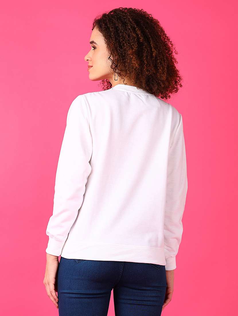 women printed long sleeve sweatshirt - 21556079 -  Standard Image - 2