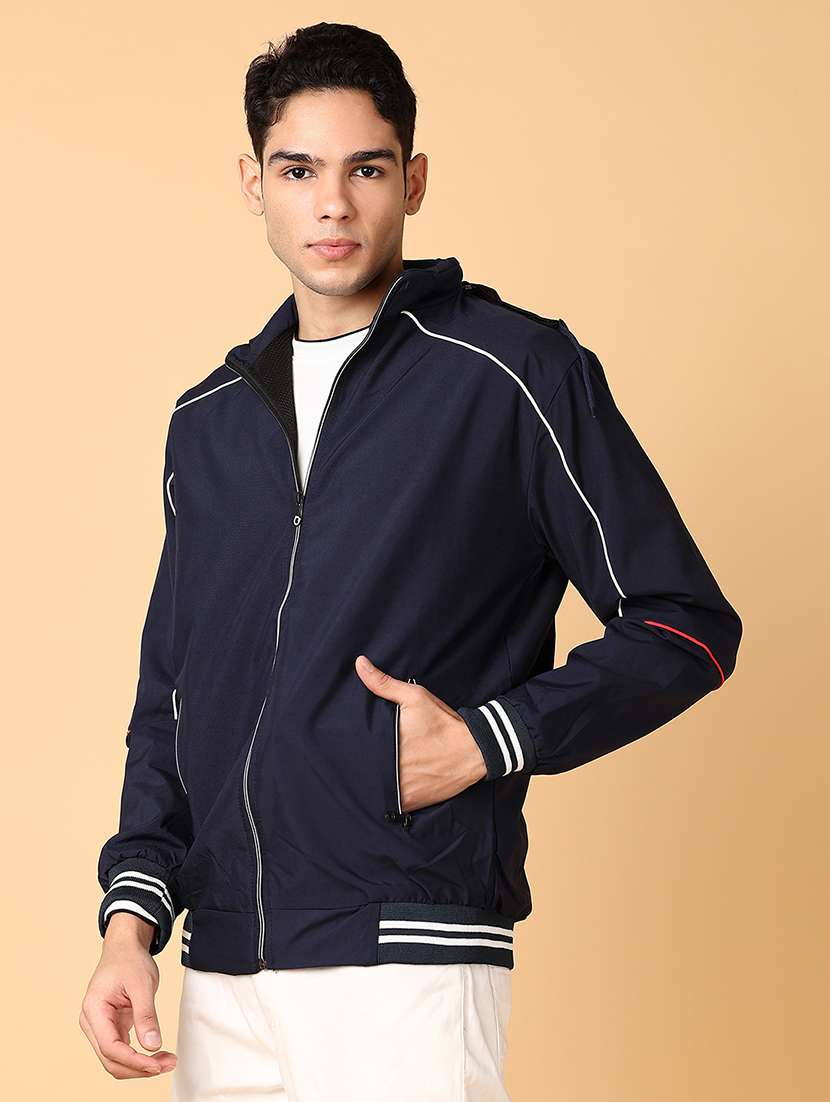 men long sleeves solid casual jacket - 21556110 -  Standard Image - 2