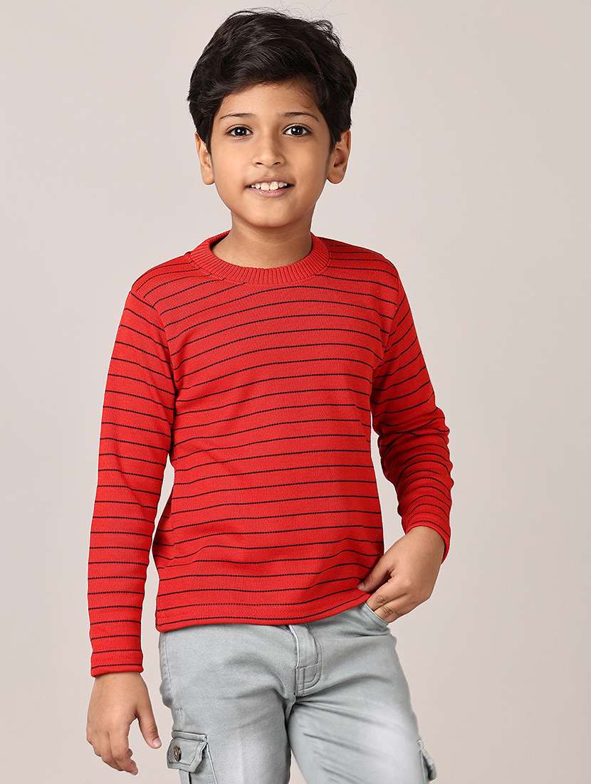 boys striped long sleeve sweater