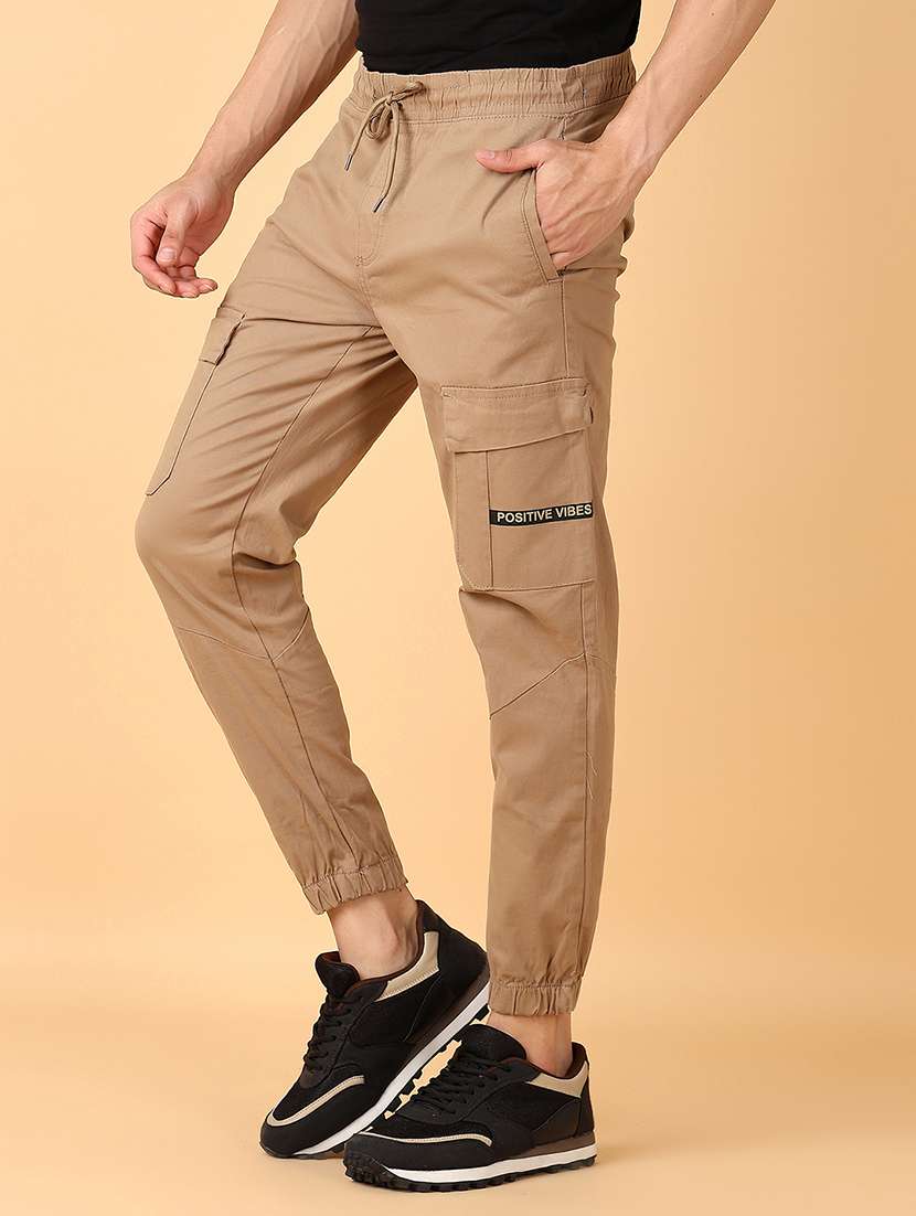 men mid rise solid cargo - 21556289 -  Standard Image - 2