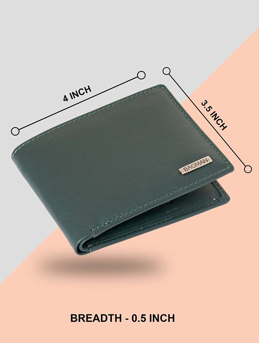 green genuine leather wallet - 21556659 - Standard Image - 2