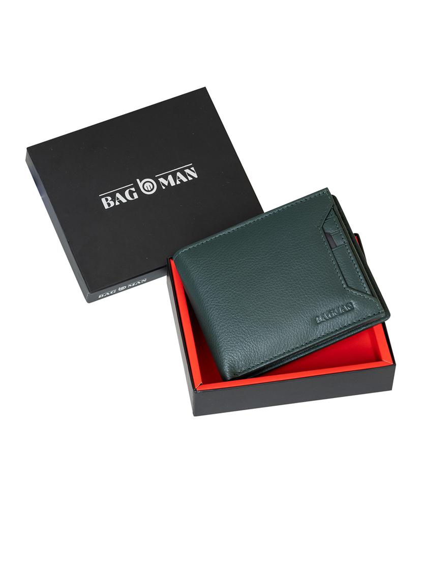 green genuine leather wallet - 21556660 - Standard Image - 2