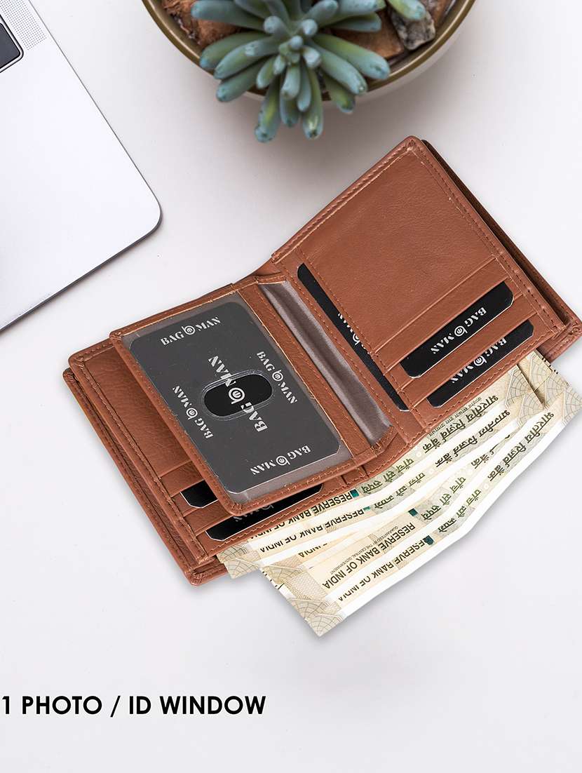 tan genuine leather wallet - 21556689 -  Standard Image - 2