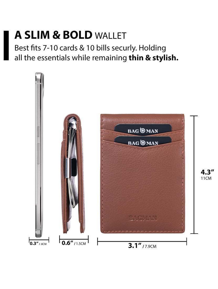 tan genuine leather wallet - 21556696 - Standard Image - 2