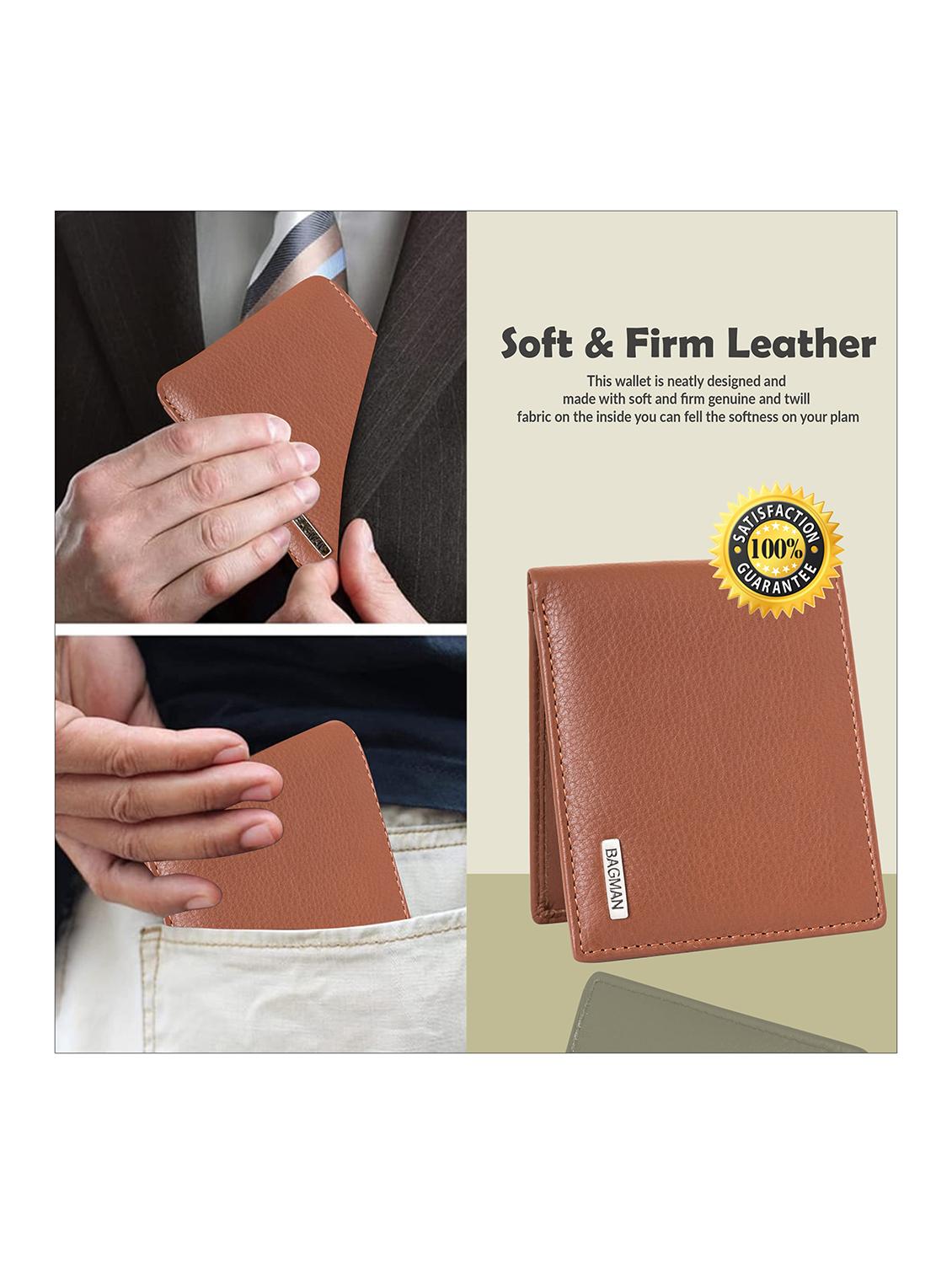 tan genuine leather wallet - 21556715 - Standard Image - 2