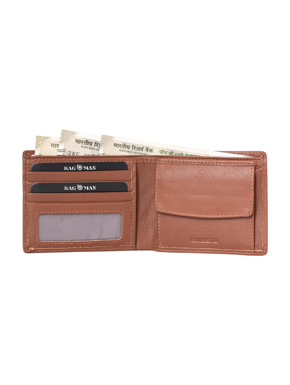 tan genuine leather wallet - 21556720 - Standard Image - 2
