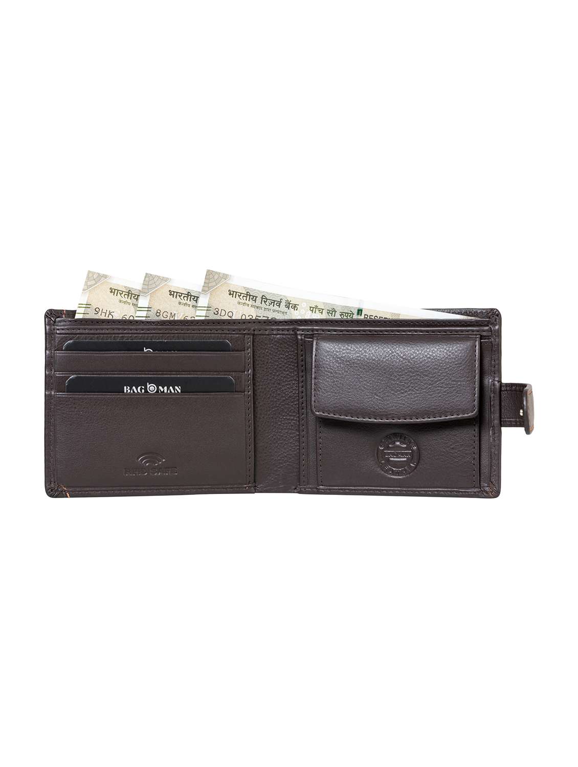 brown genuine leather wallet - 21556750 -  Standard Image - 2