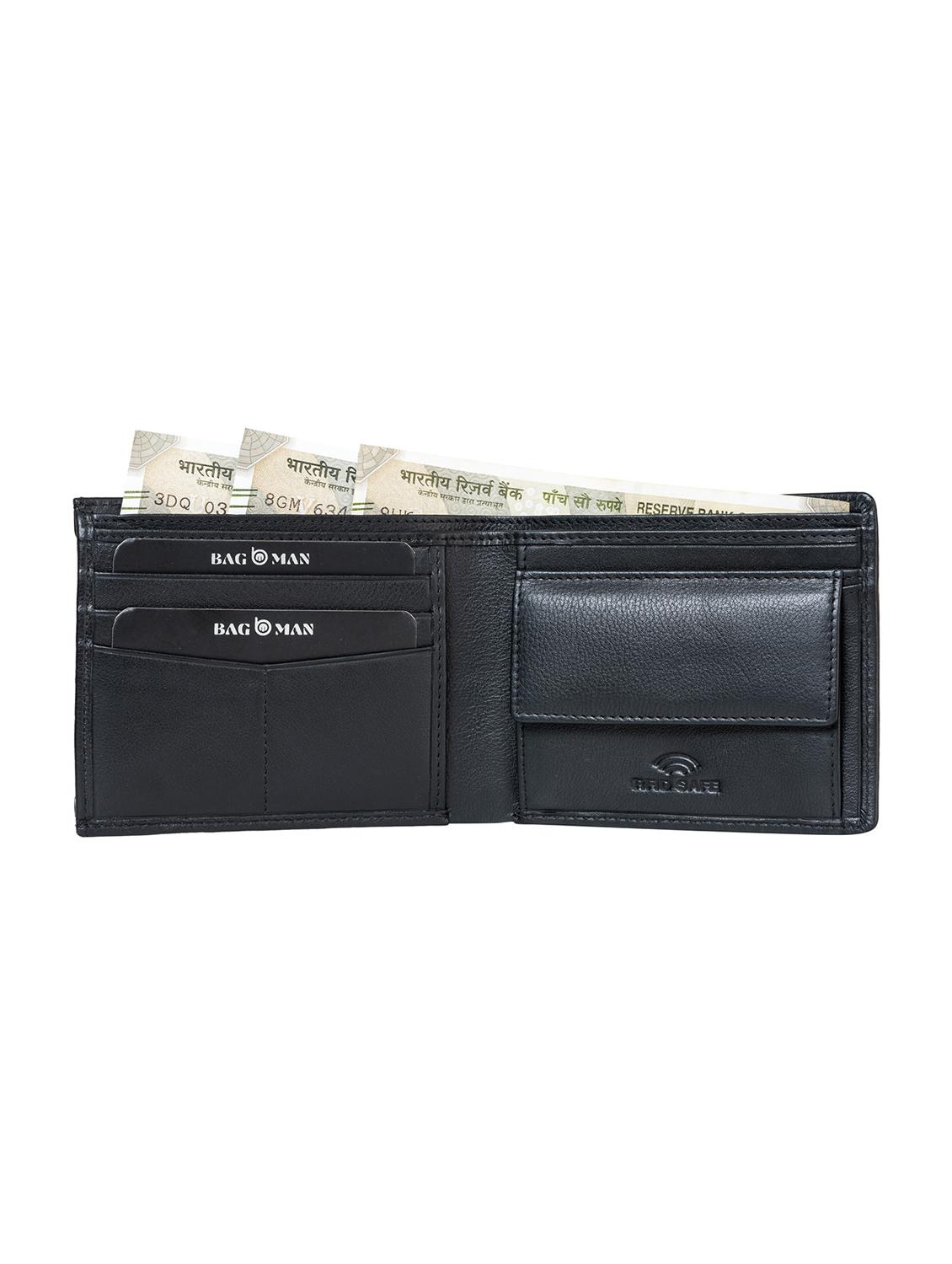 black genuine leather wallet - 21556760 - Standard Image - 2