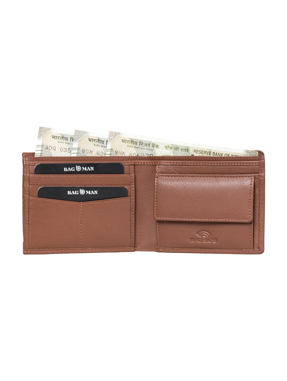 tan genuine leather wallet - 21556764 - Standard Image - 2
