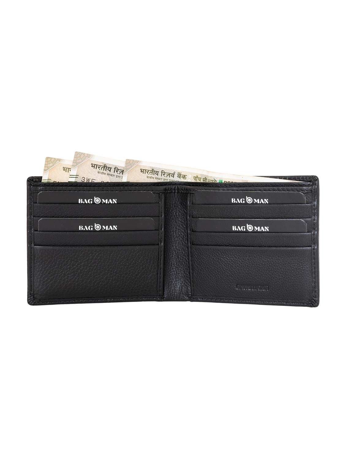 black genuine leather wallet - 21556828 -  Standard Image - 2